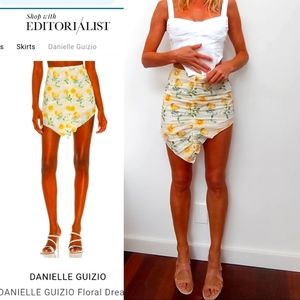 Nwot Guizio by Danielle Guizio logo embroidered asymmetrical mini xs